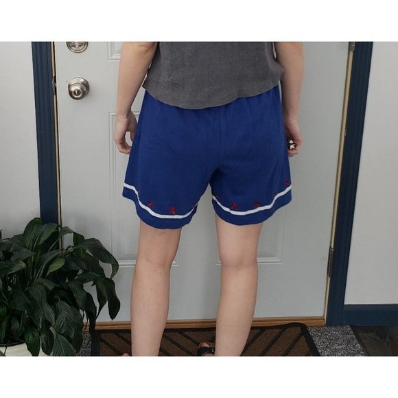 Vintage‎ 90s Blue Shorts with Stars - Picture 3 of 4